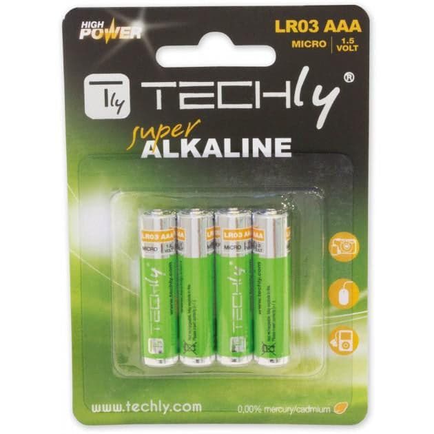 Blister 4 Batterie High Power Mini Stilo AAA Alcaline LR03 1.5V in Pile monouso Scontolo.net - Potenza, commercioVirtuoso.it