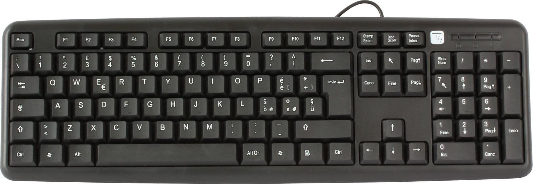Tastiera 105 tasti USB Standard, colore Nero in  Scontolo.net - Potenza, commercioVirtuoso.it