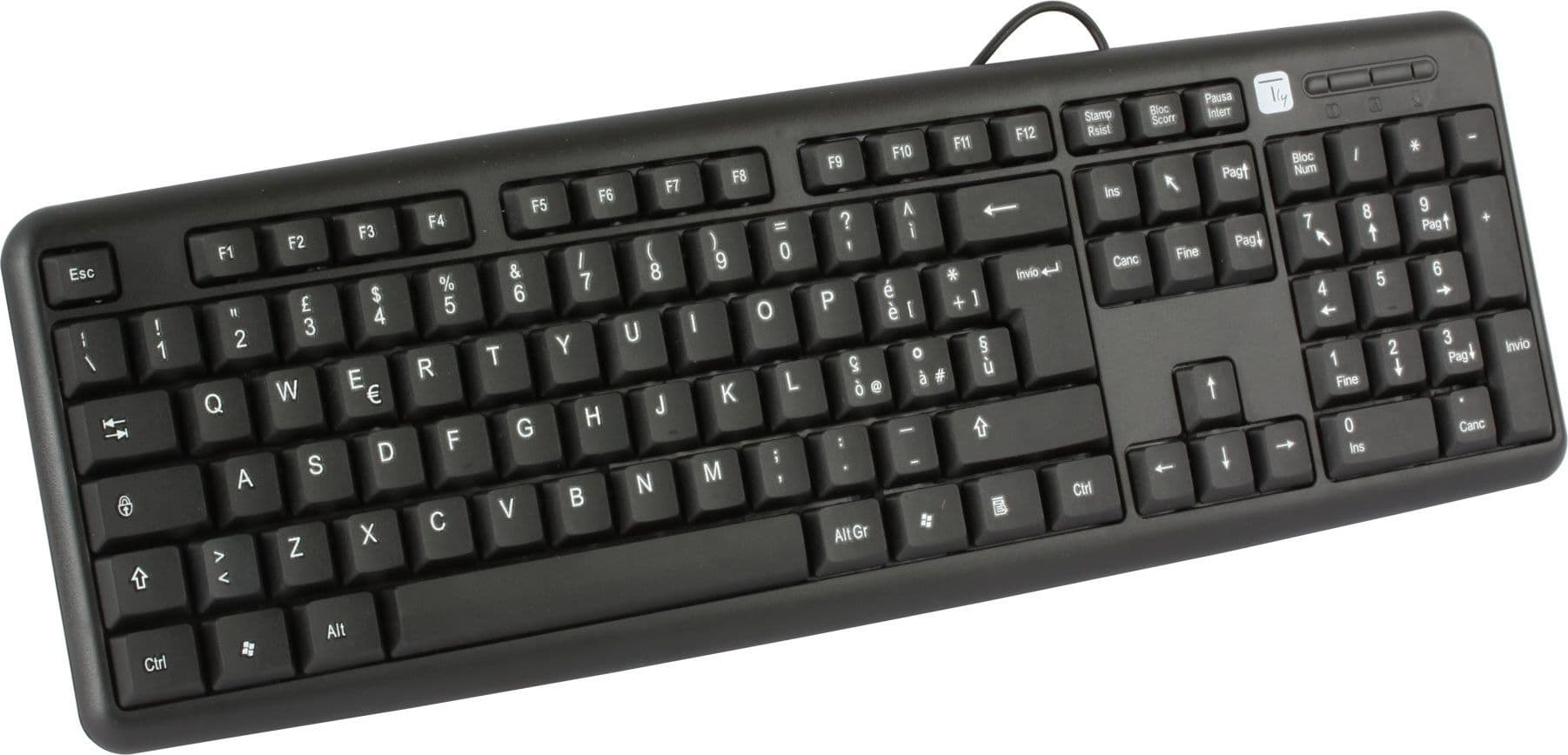 Tastiera 105 tasti USB Standard, colore Nero in  Scontolo.net - Potenza, commercioVirtuoso.it