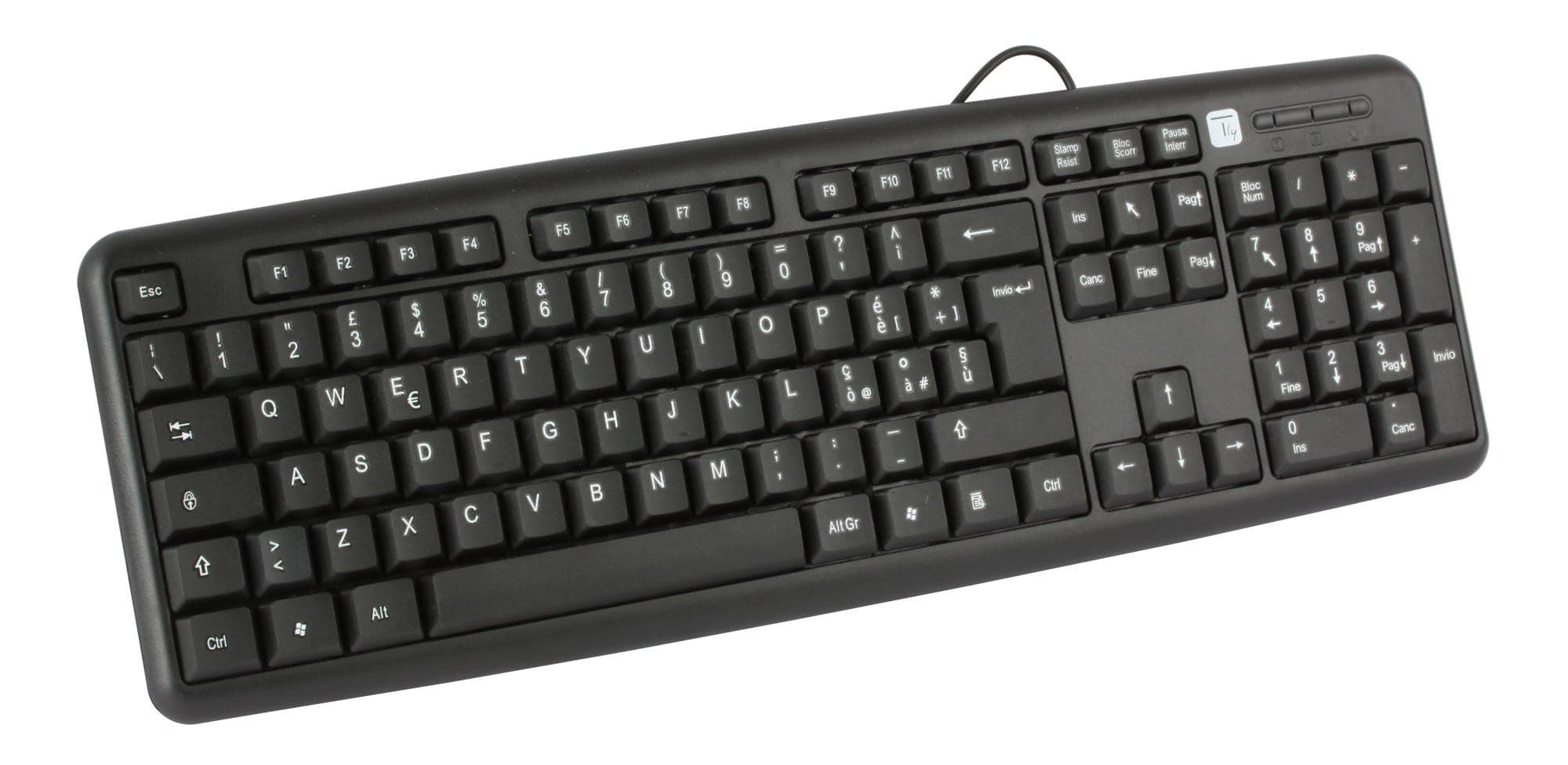 Tastiera 105 tasti USB Standard, colore Nero in  Scontolo.net - Potenza, commercioVirtuoso.it