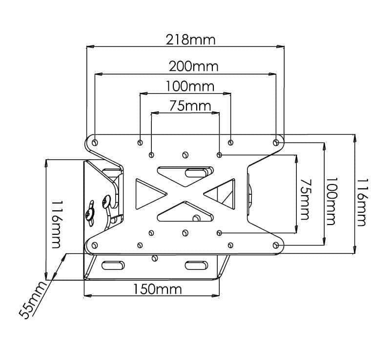 Supporto a muro per TV LED LCD 13''-31'' inclinabile in Supporti da parete e da soffitto Scontolo.net - Potenza, commercioVirtuoso.it