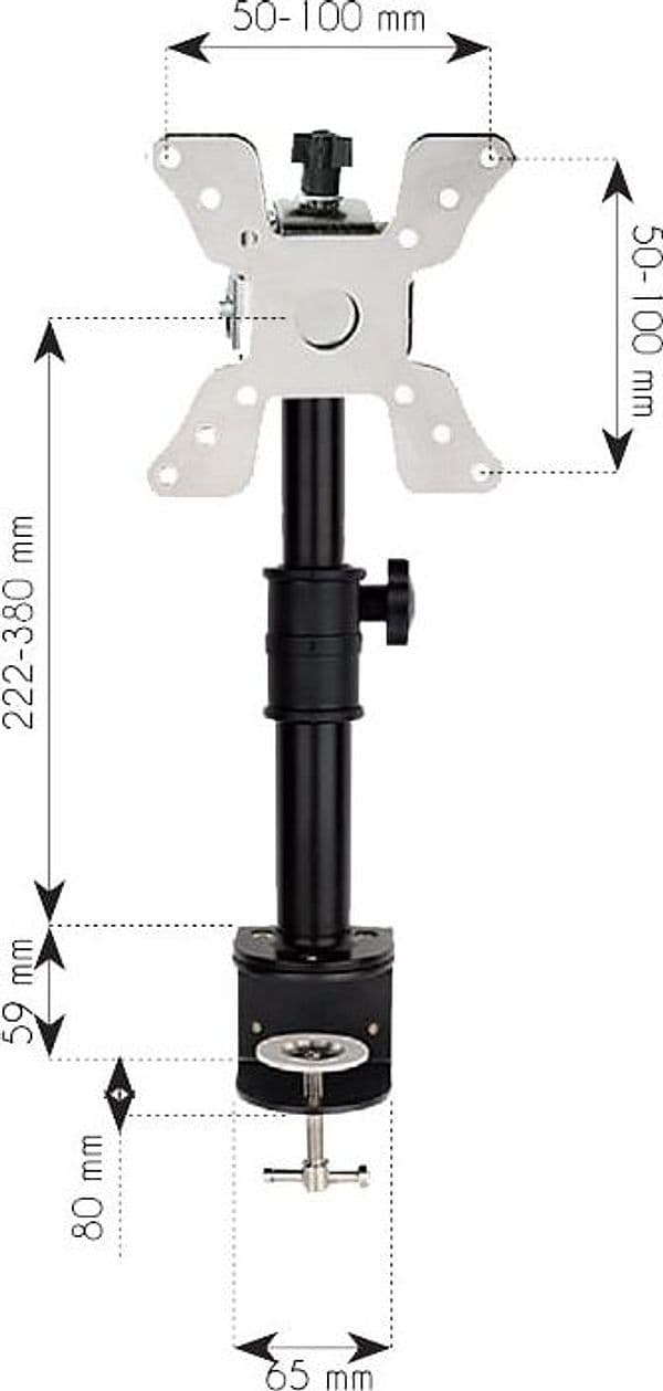 Supporto da Scrivania per Monitor 13-30'' Braccio Corto Inclinabile in Supporti Scontolo.net - Potenza, commercioVirtuoso.it