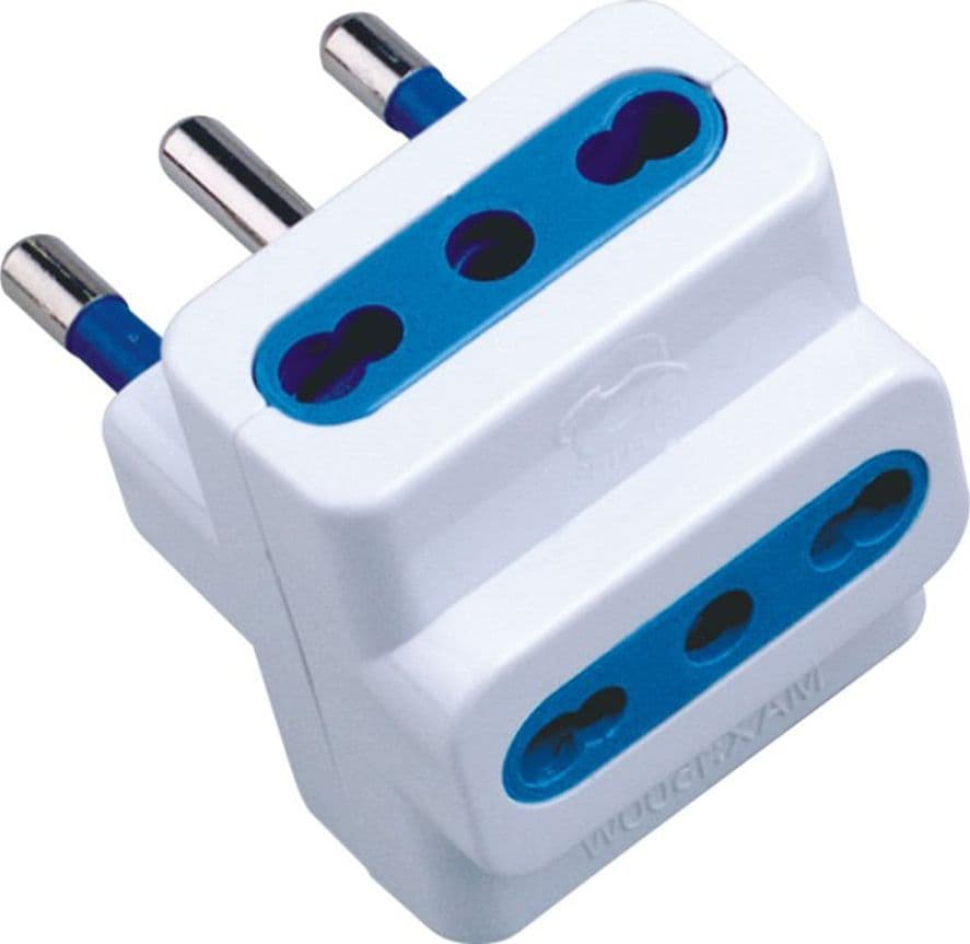 Adattatore triplo spina 16A Bianco in Multiprese Scontolo.net - Potenza, commercioVirtuoso.it
