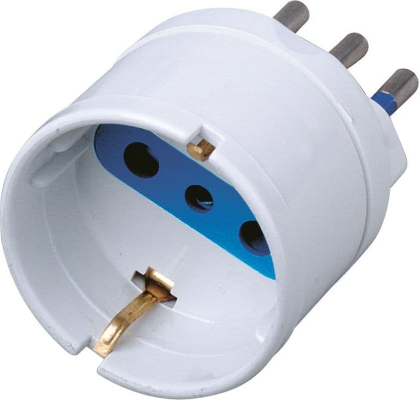 Adattatore spina 10A presa Schuko Bianco in Multiprese Scontolo.net - Potenza, commercioVirtuoso.it