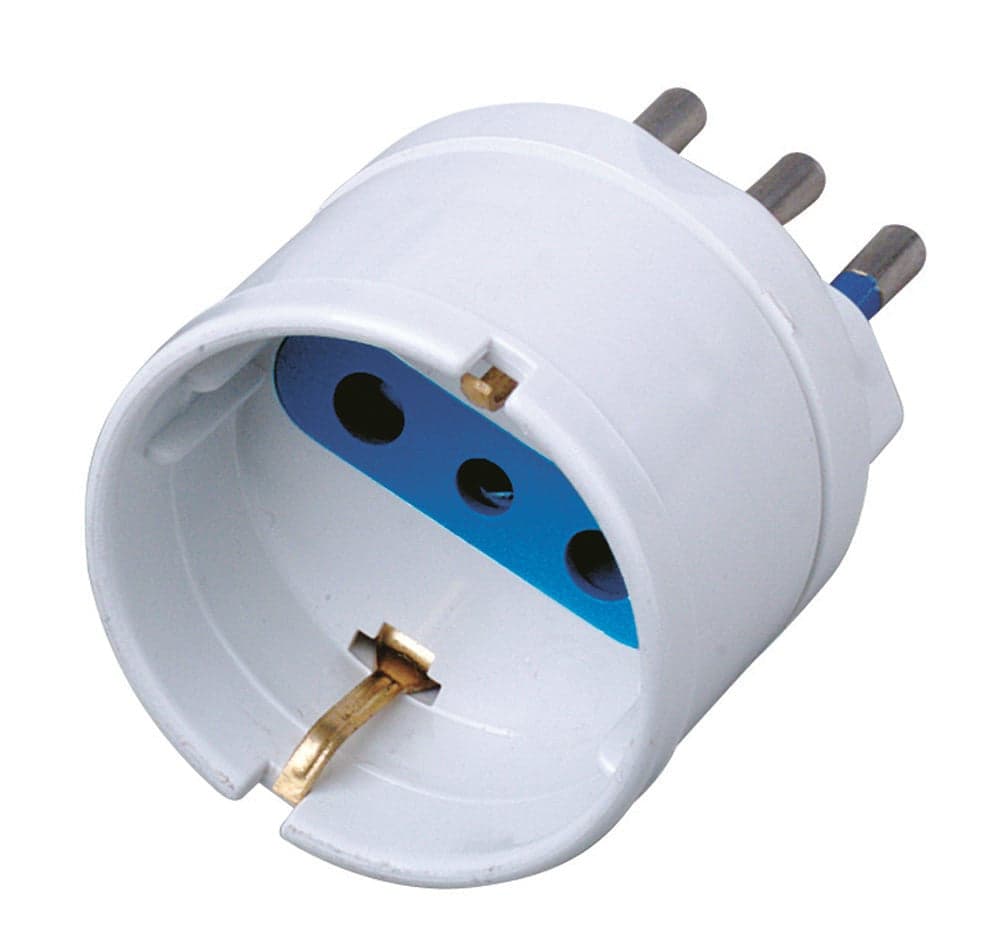 Adattatore spina 10A presa Schuko Bianco in Multiprese Scontolo.net - Potenza, commercioVirtuoso.it