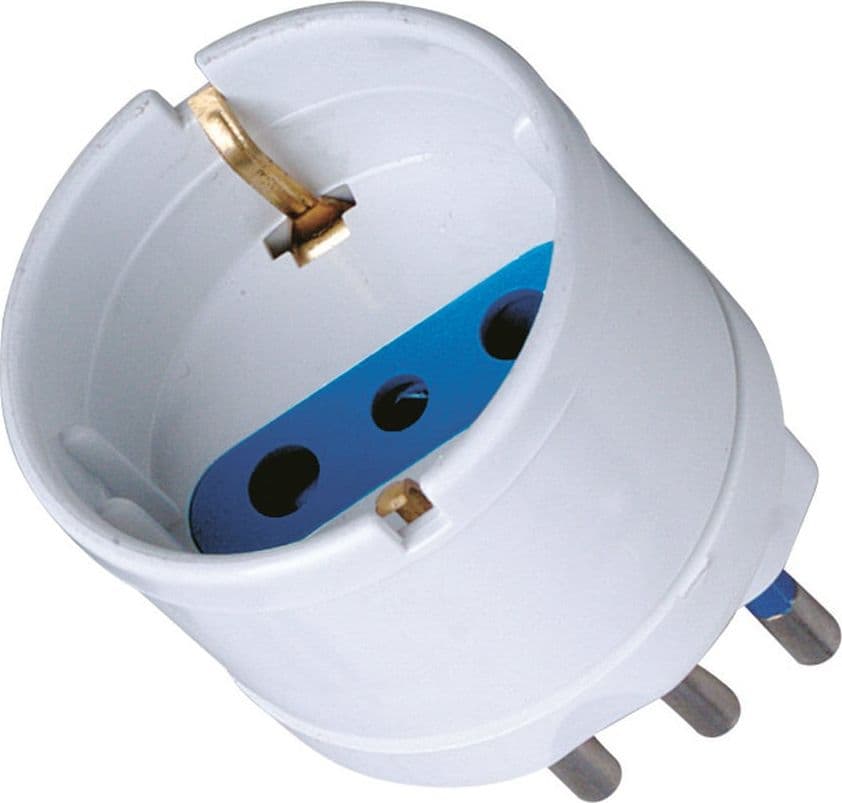 Adattatore spina 10A presa Schuko Bianco in Multiprese Scontolo.net - Potenza, commercioVirtuoso.it