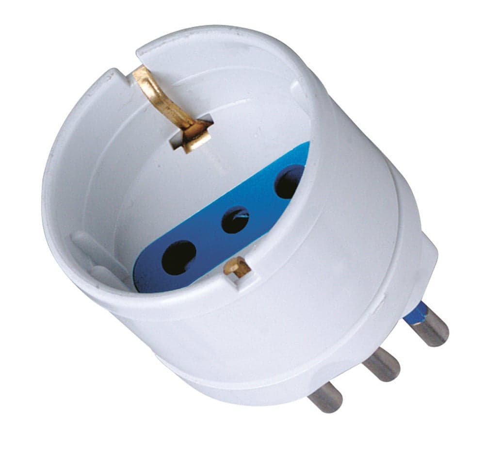 Adattatore spina 10A presa Schuko Bianco in Multiprese Scontolo.net - Potenza, commercioVirtuoso.it