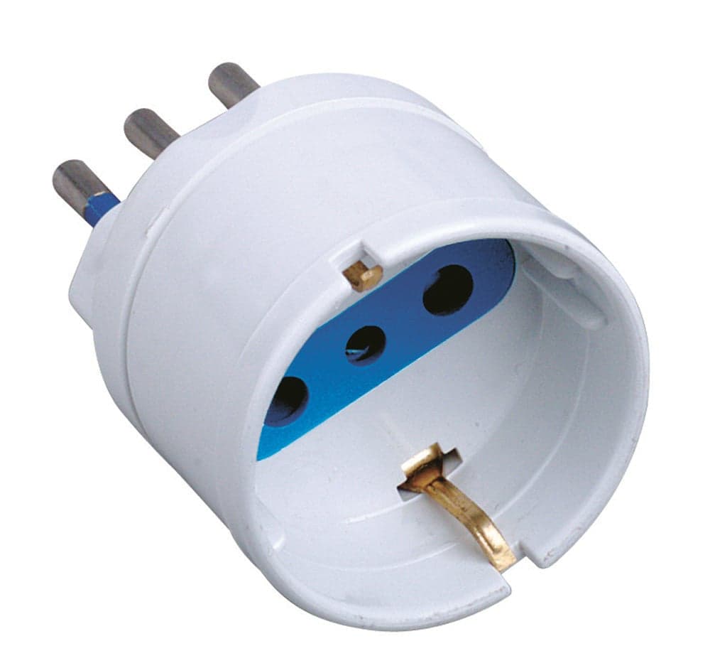Adattatore spina 10A presa Schuko Bianco in Multiprese Scontolo.net - Potenza, commercioVirtuoso.it