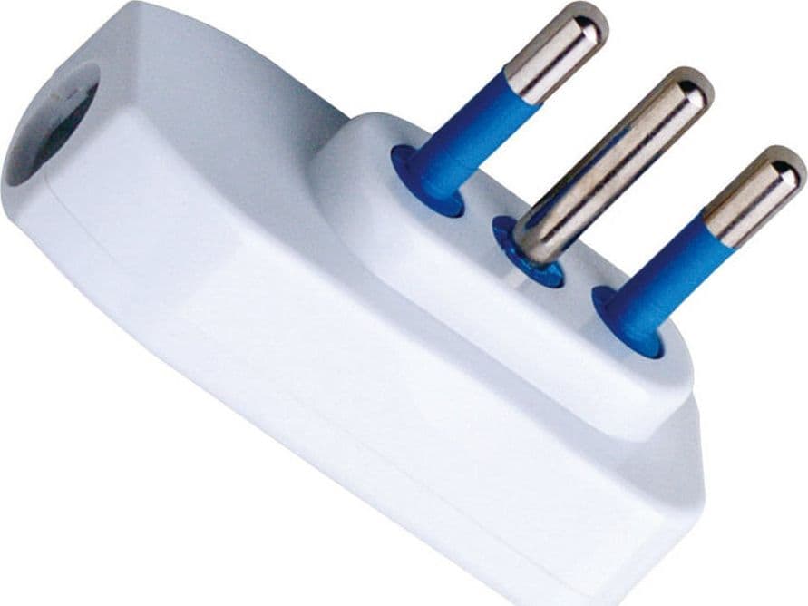 Spina ribassata 2P+T 10A Bianco in Spine elettriche di corrente alterna Scontolo.net - Potenza, commercioVirtuoso.it