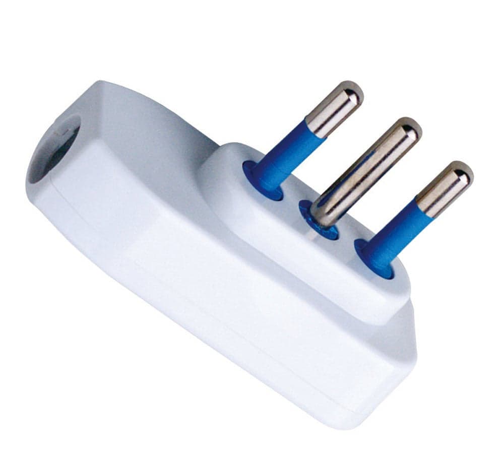 Spina ribassata 2P+T 10A Bianco in Spine elettriche di corrente alterna Scontolo.net - Potenza, commercioVirtuoso.it