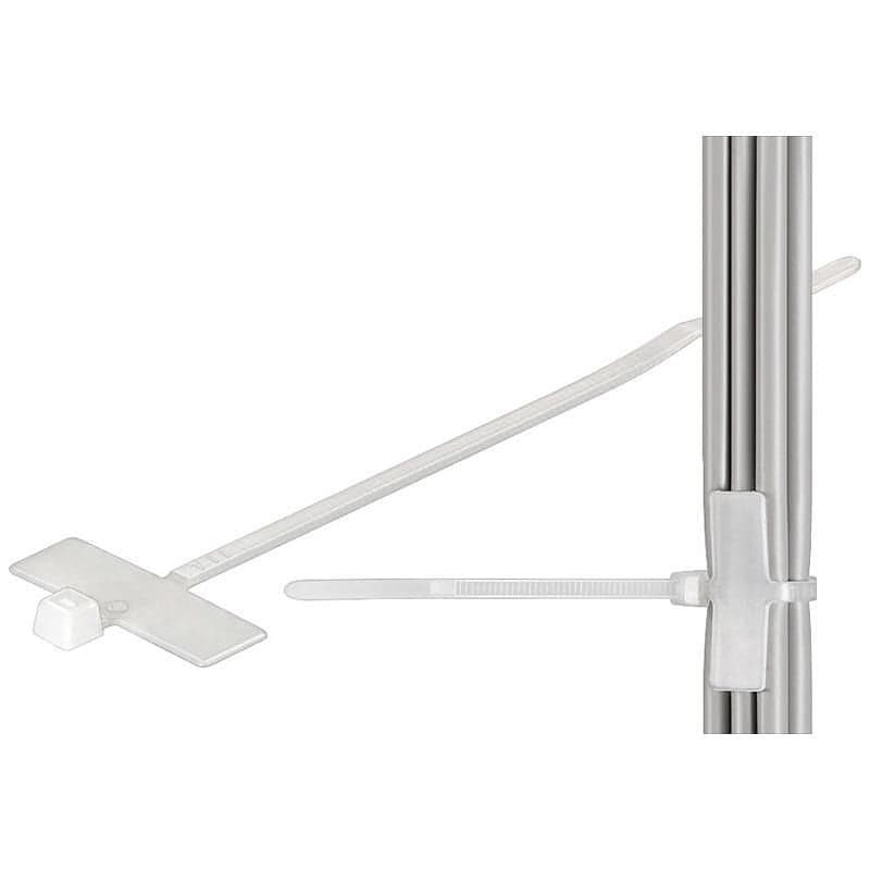 Fascette Fermacavi 100x2,5mm con Targhetta 25x8mm 100 pz Bianco in Clip fermacavi da parete Scontolo.net - Potenza, commercioVirtuoso.it