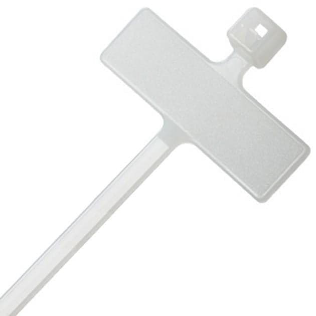 Fascette Fermacavi 100x2,5mm con Targhetta 25x8mm 100 pz Bianco in Clip fermacavi da parete Scontolo.net - Potenza, commercioVirtuoso.it