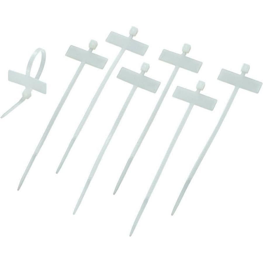 Fascette Fermacavi 100x2,5mm con Targhetta 25x8mm 100 pz Bianco in Clip fermacavi da parete Scontolo.net - Potenza, commercioVirtuoso.it