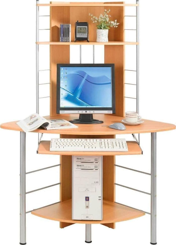 Scrivania per Computer Angolare, Faggio in Scrivanie Scontolo.net - Potenza, commercioVirtuoso.it
