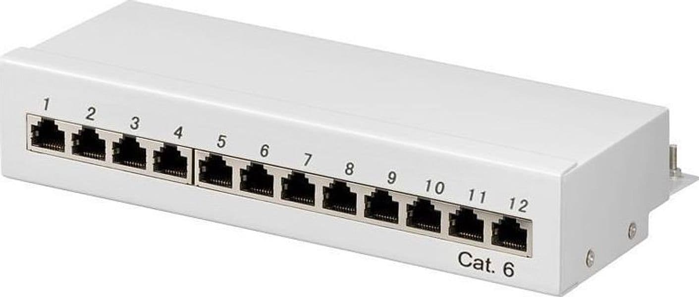 Pannello Patch 12 Porte Cat. 6 FTP Grigio in Cavi Ethernet Scontolo.net - Potenza, commercioVirtuoso.it