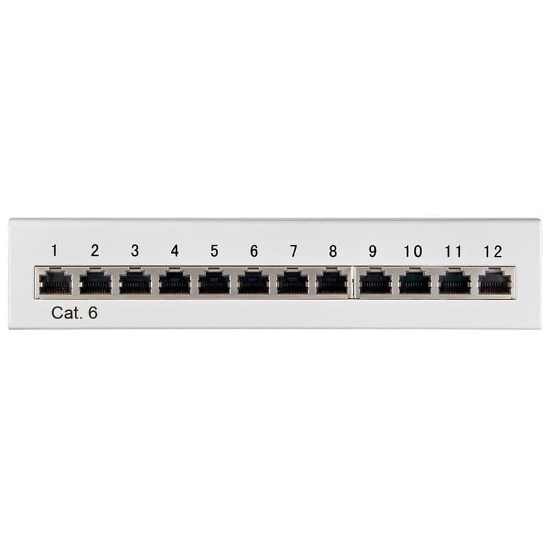 Pannello Patch 12 Porte Cat. 6 FTP Grigio in Cavi Ethernet Scontolo.net - Potenza, commercioVirtuoso.it