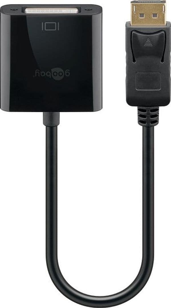 Cavo Monitor DisplayPort Maschio a DVI-D Femmina 20 cm Nero