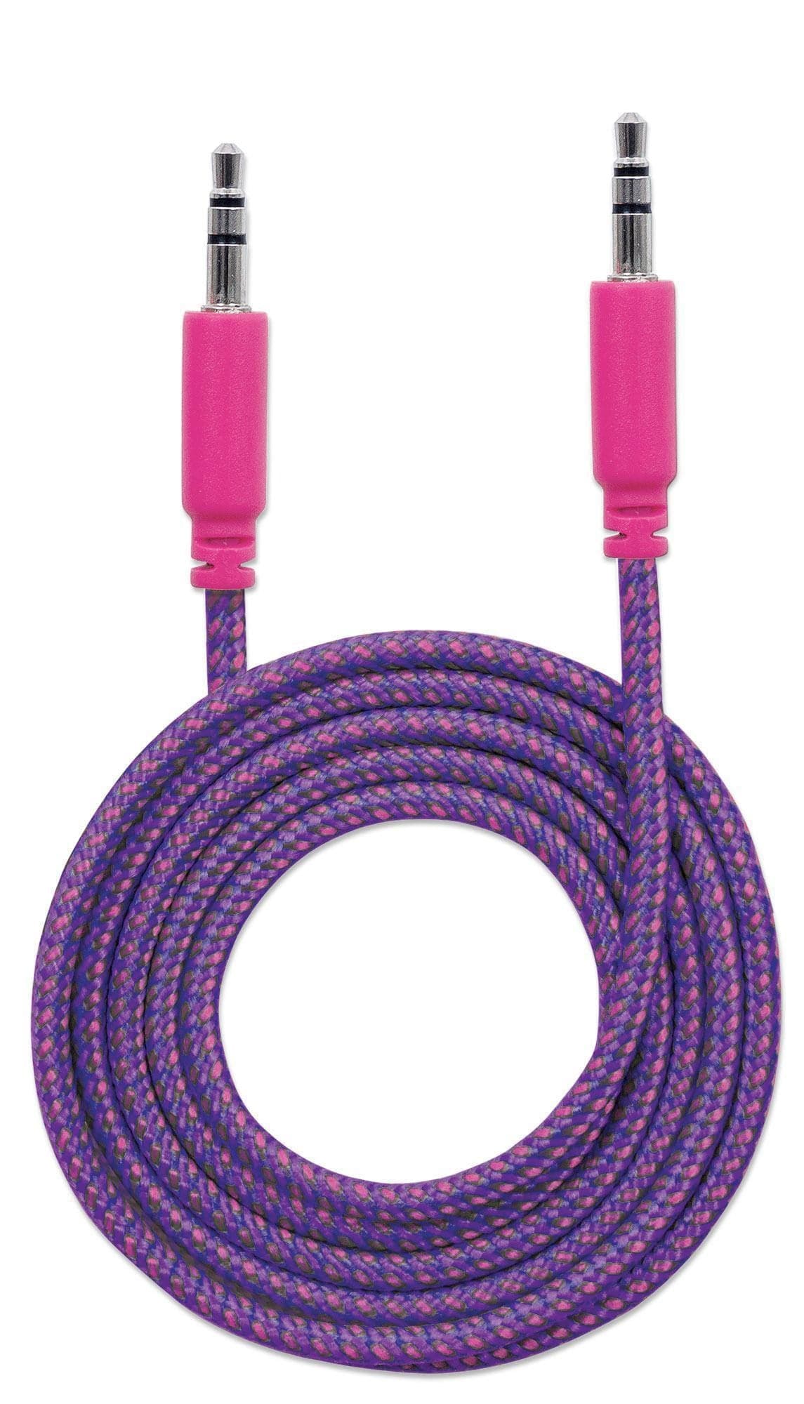 Cavo Audio con Guaina Intrecciata 1m Viola/Fucsia con Blister in Connettori RCA Scontolo.net - Potenza, commercioVirtuoso.it