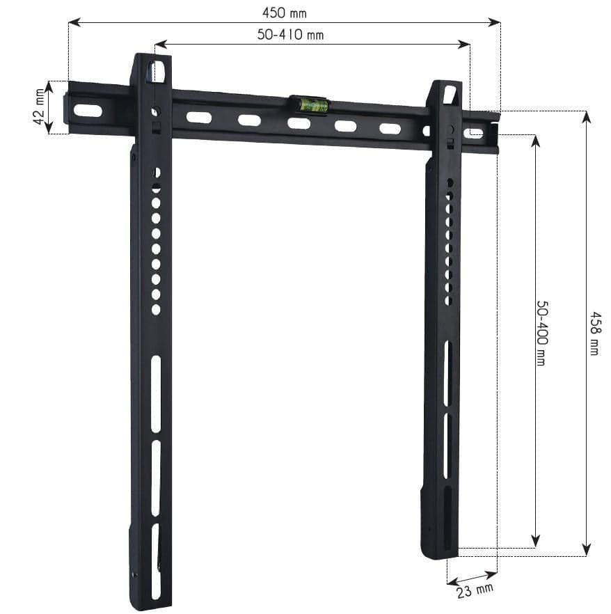 Supporto a Muro Fisso Ultra Slim per TV LED LCD 32-55'' Nero in Supporti da parete e da soffitto Scontolo.net - Potenza, commercioVirtuoso.it
