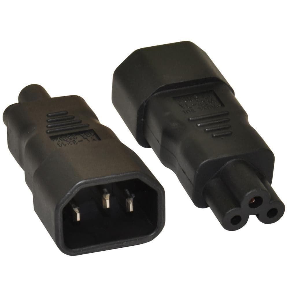 Adattatore da IEC C14 Maschio a C5 Femmina Nero in Adattatori Scontolo.net - Potenza, commercioVirtuoso.it