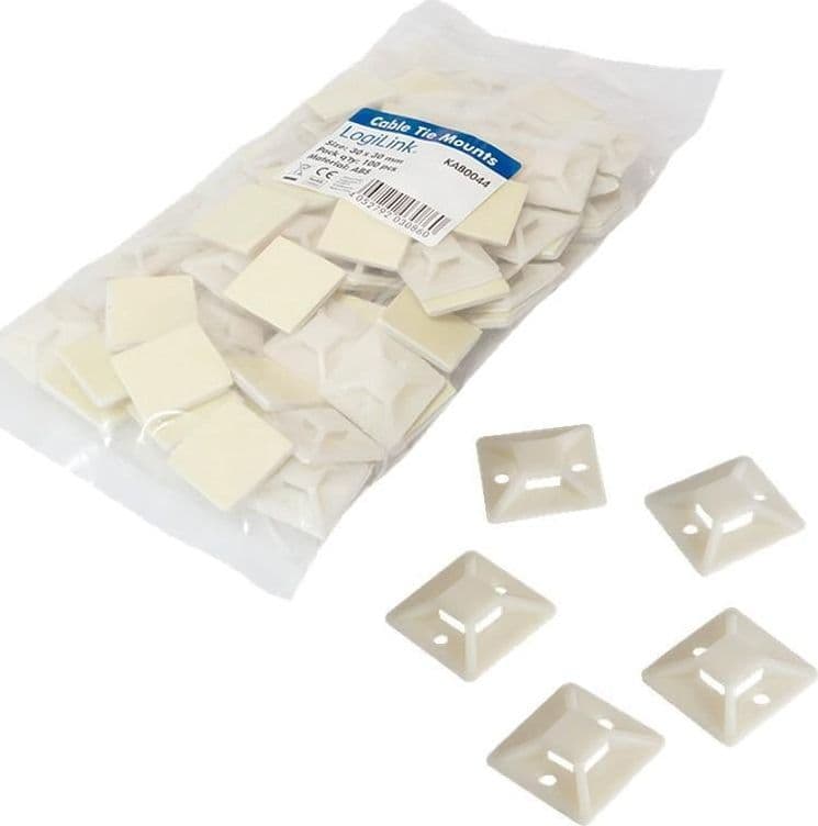Supporto Autoadesivo 28x28 mm per Fascette 100 Pz Beige in Stringicavi Scontolo.net - Potenza, commercioVirtuoso.it