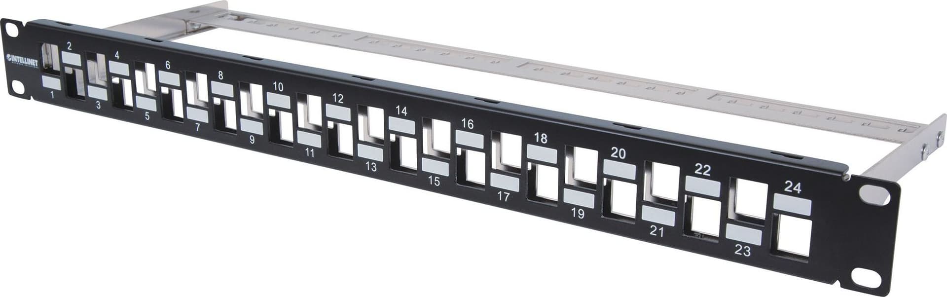 Pannello Patch Slim 1HE 24 Posti Keystone Senza Frutti Nero in Cavi Ethernet Scontolo.net - Potenza, commercioVirtuoso.it
