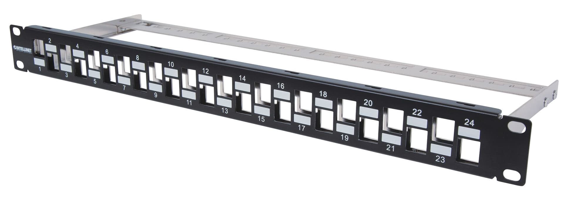 Pannello Patch Slim 1HE 24 Posti Keystone Senza Frutti Nero in Cavi Ethernet Scontolo.net - Potenza, commercioVirtuoso.it