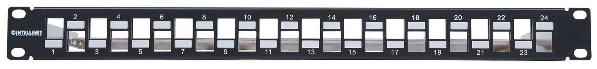Pannello Patch Slim 1HE 24 Posti Keystone Senza Frutti Nero in Cavi Ethernet Scontolo.net - Potenza, commercioVirtuoso.it