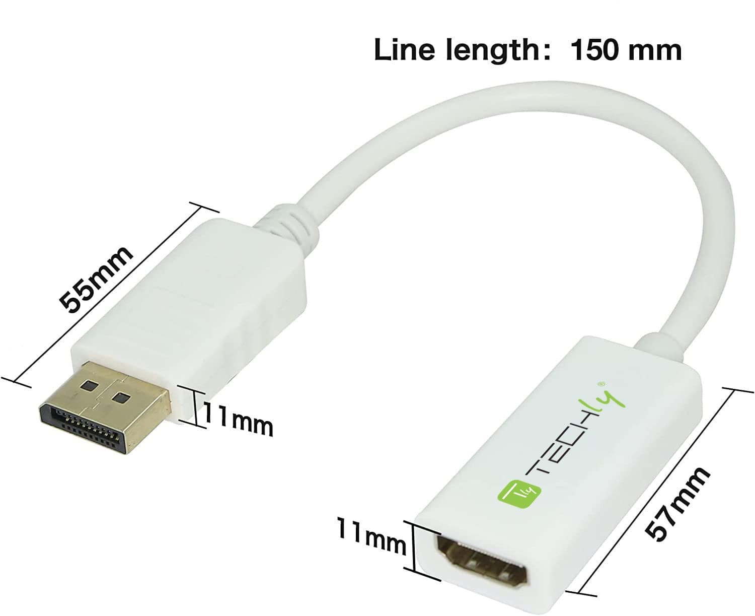 Adattatore Attivo DisplayPort 1.2 Maschio HDMI Femmina 4K 30Hz 15cm Bianco in  Scontolo.net - Potenza, commercioVirtuoso.it