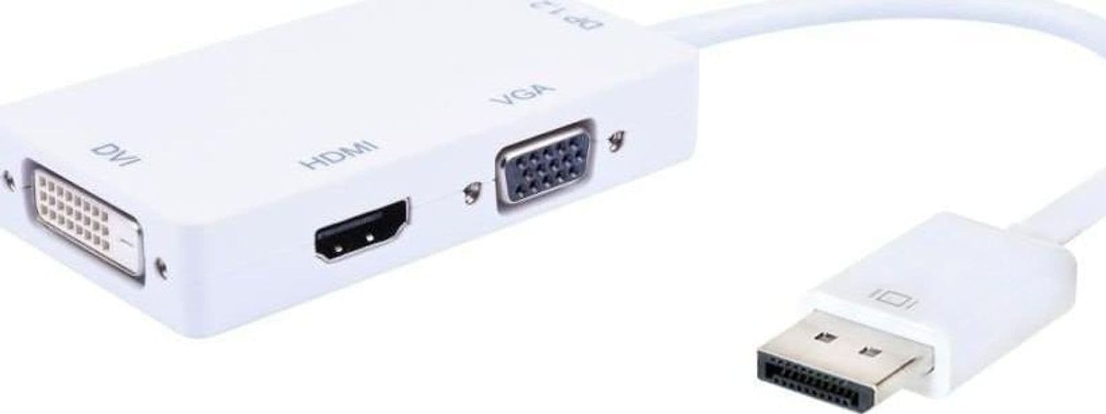 Adattatore 3 in 1 DisplayPort 1.2 a HDMI/DVI/VGA in Cavi HDMI Scontolo.net - Potenza, commercioVirtuoso.it