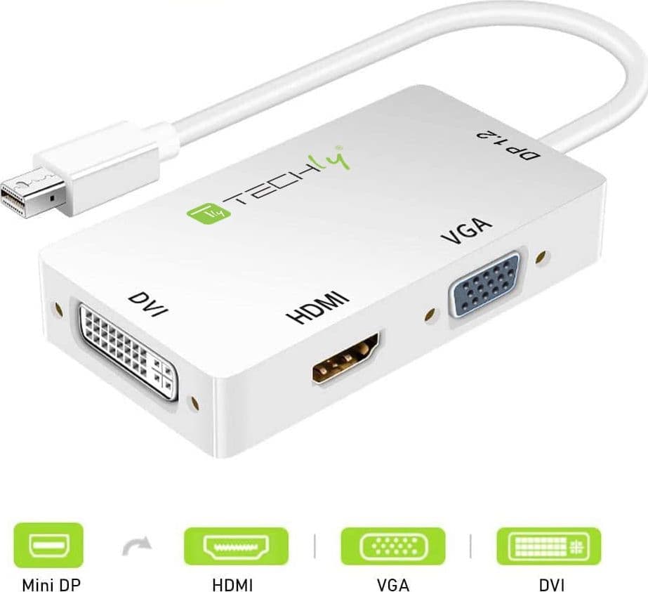 Adattatore 3 in 1 Mini DisplayPort 1.2 (Thunderbolt) a HDMI/DVI/VGA in  Scontolo.net - Potenza, commercioVirtuoso.it