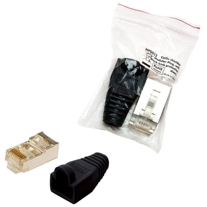 Plug Copriconnettore Cat.5E RJ45 Cavo Schermato 100pz Nero in Cavi Ethernet Scontolo.net - Potenza, commercioVirtuoso.it