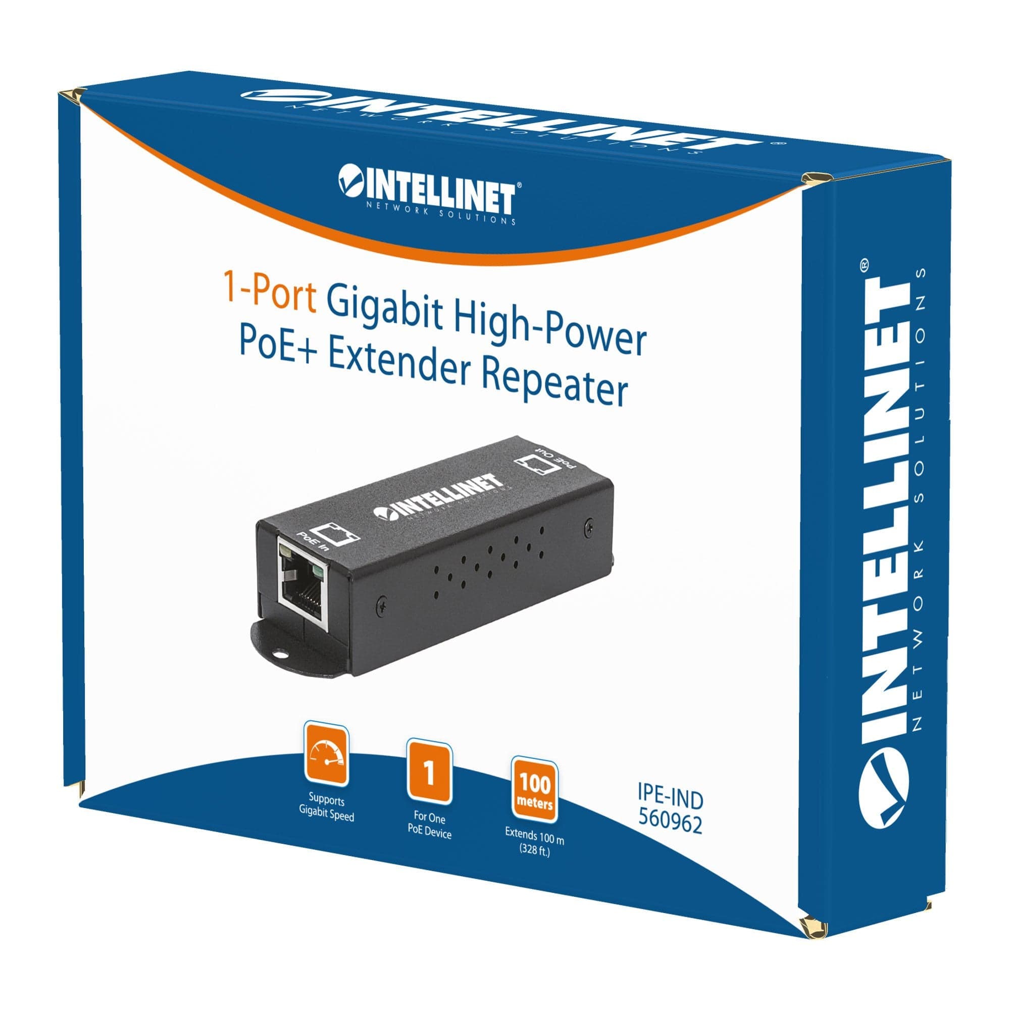 Repeater Gigabit ad alta potenza PoE+ Extender