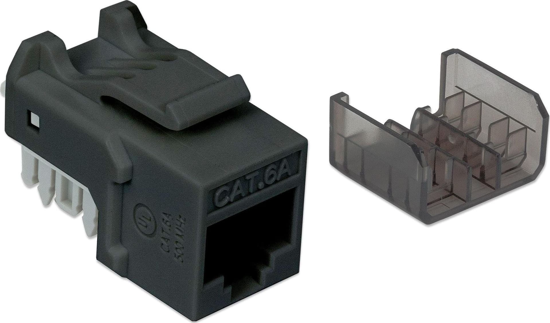 Frutto Keystone RJ45 Cat6A UTP 10 Gigabit Nero in Cavi Ethernet Scontolo.net - Potenza, commercioVirtuoso.it