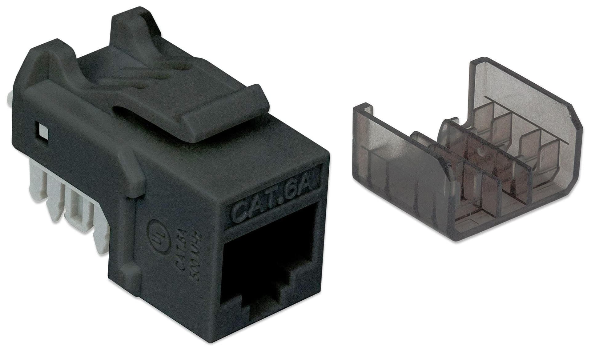 Frutto Keystone RJ45 Cat6A UTP 10 Gigabit Nero in Cavi Ethernet Scontolo.net - Potenza, commercioVirtuoso.it