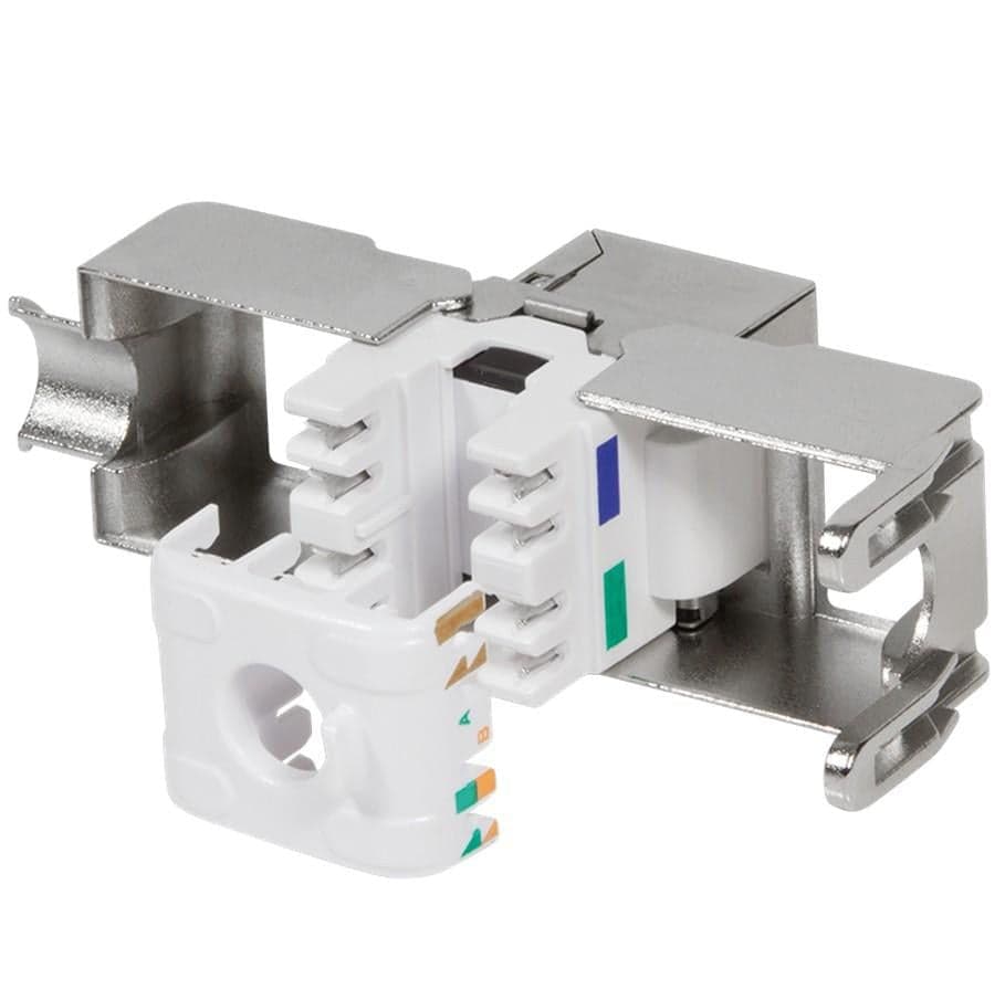 Frutto Keystone RJ45 Cat6A 10Gigabit STP 180&deg Toolless in Cavi Ethernet Scontolo.net - Potenza, commercioVirtuoso.it
