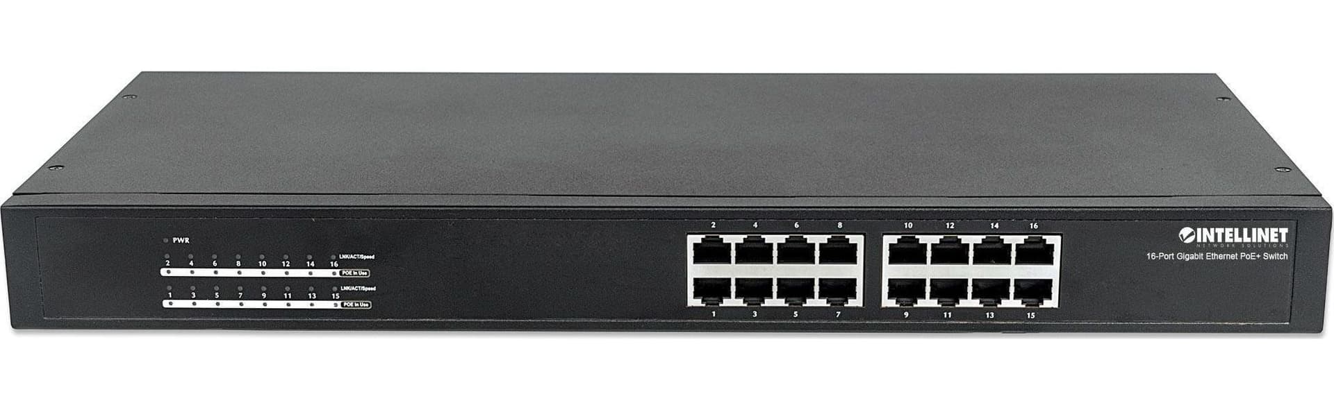 Switch Gigabit 16 Porte Ethernet PoE+ Nero in  Scontolo.net - Potenza, commercioVirtuoso.it