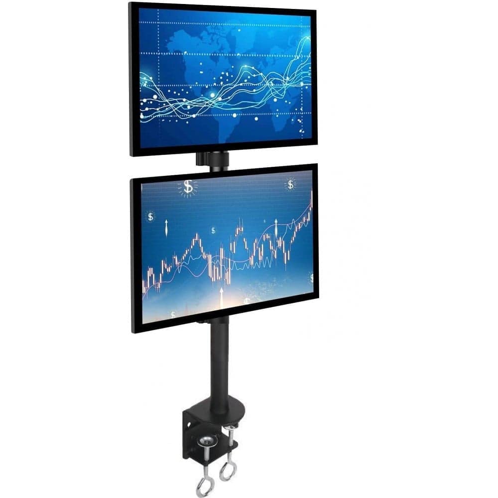 Supporto da Scrivania per 2 Monitor 13-27'' con Morsetto in Supporti Scontolo.net - Potenza, commercioVirtuoso.it