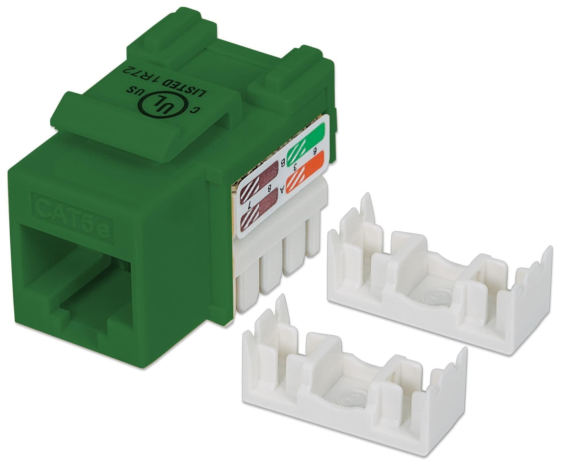 Frutto Keystone RJ45 Cat5e UTP Verde in Cavi Ethernet Scontolo.net - Potenza, commercioVirtuoso.it