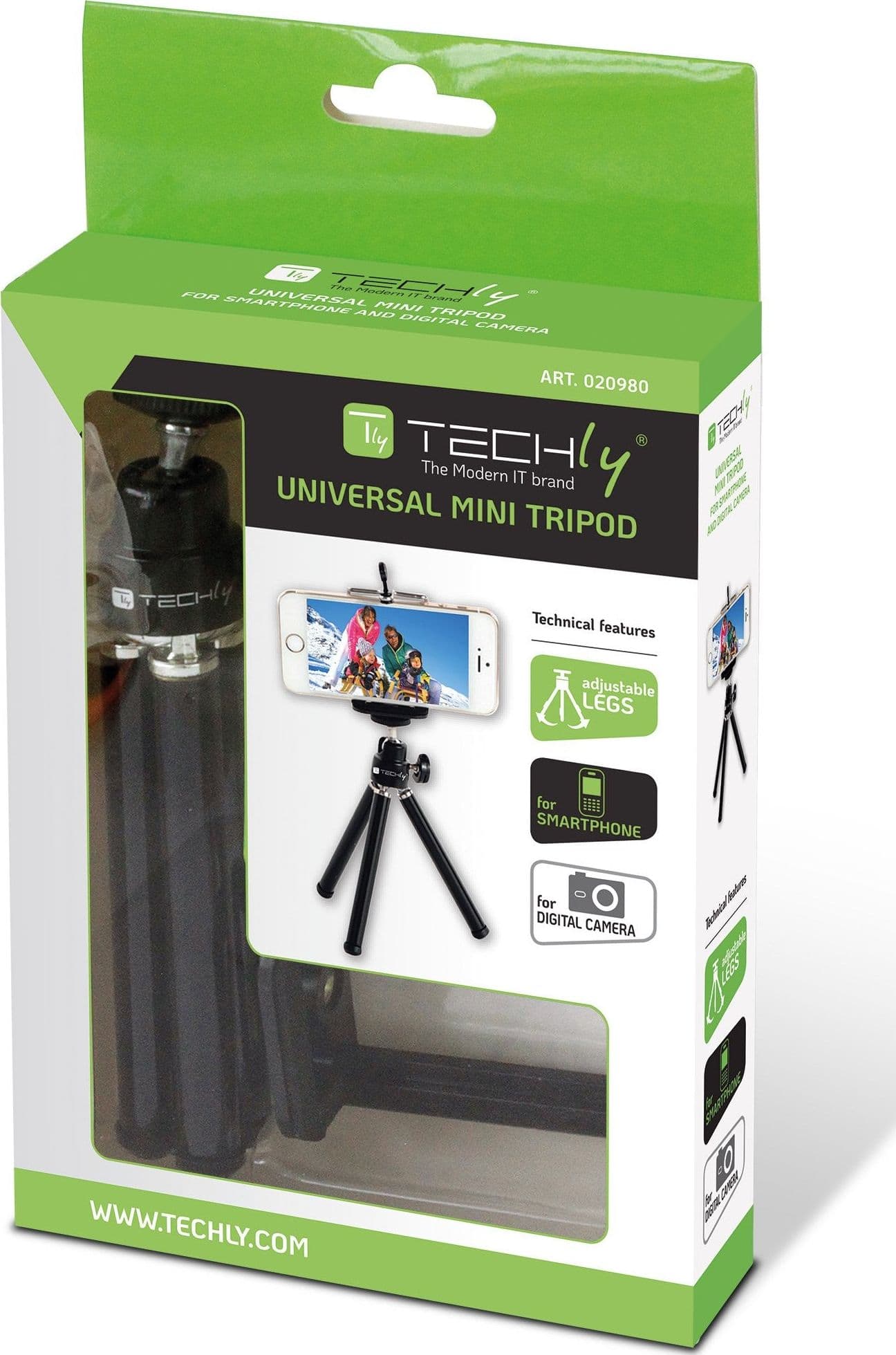 Treppiede Portatile Universale per Smartphone e Fotocamere
