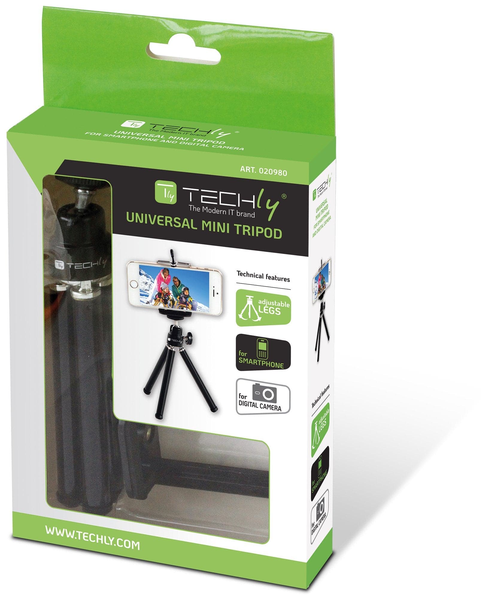 Treppiede Portatile Universale per Smartphone e Fotocamere