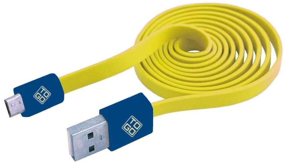 Cavo Flat USB AM a Micro USB M 1m Giallo / Blu in  Scontolo.net - Potenza, commercioVirtuoso.it