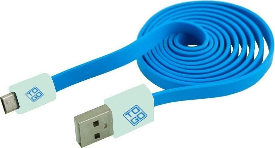 Cavo Flat USB AM a Micro USB M 1m Azzurro / Bianco in  Scontolo.net - Potenza, commercioVirtuoso.it
