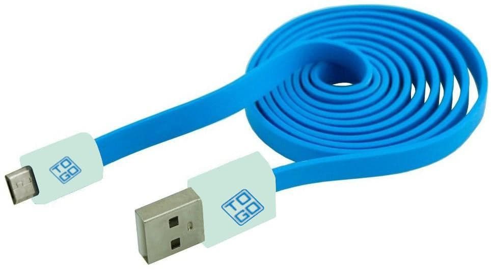 Cavo Flat USB AM a Micro USB M 1m Azzurro / Bianco in  Scontolo.net - Potenza, commercioVirtuoso.it