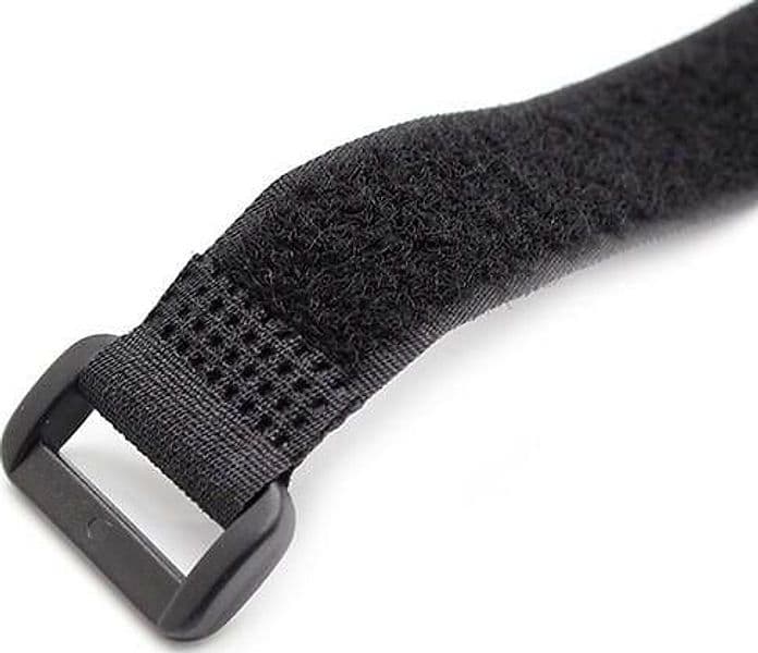 Fascette Fermacavo Nero in Velcro Set da 10 pz