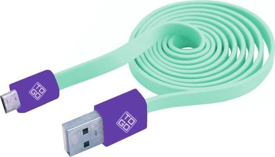 Cavo Flat USB AM a Micro USB M 1m Verde Acqua / Viola in  Scontolo.net - Potenza, commercioVirtuoso.it