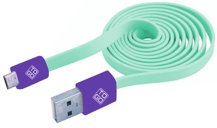 Cavo Flat USB AM a Micro USB M 1m Verde Acqua / Viola in  Scontolo.net - Potenza, commercioVirtuoso.it