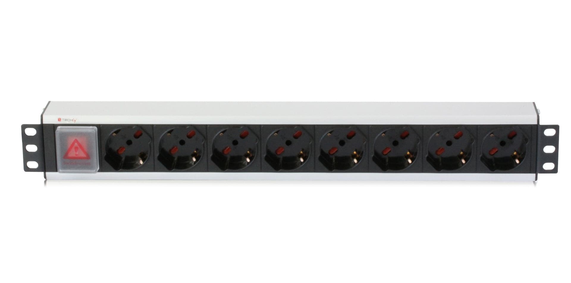 Multipresa 8 Posti da Rack 19'' con Interruttore Spina Italiana Cavo 3 metri 1,5U in Multiprese Scontolo.net - Potenza, commercioVirtuoso.it