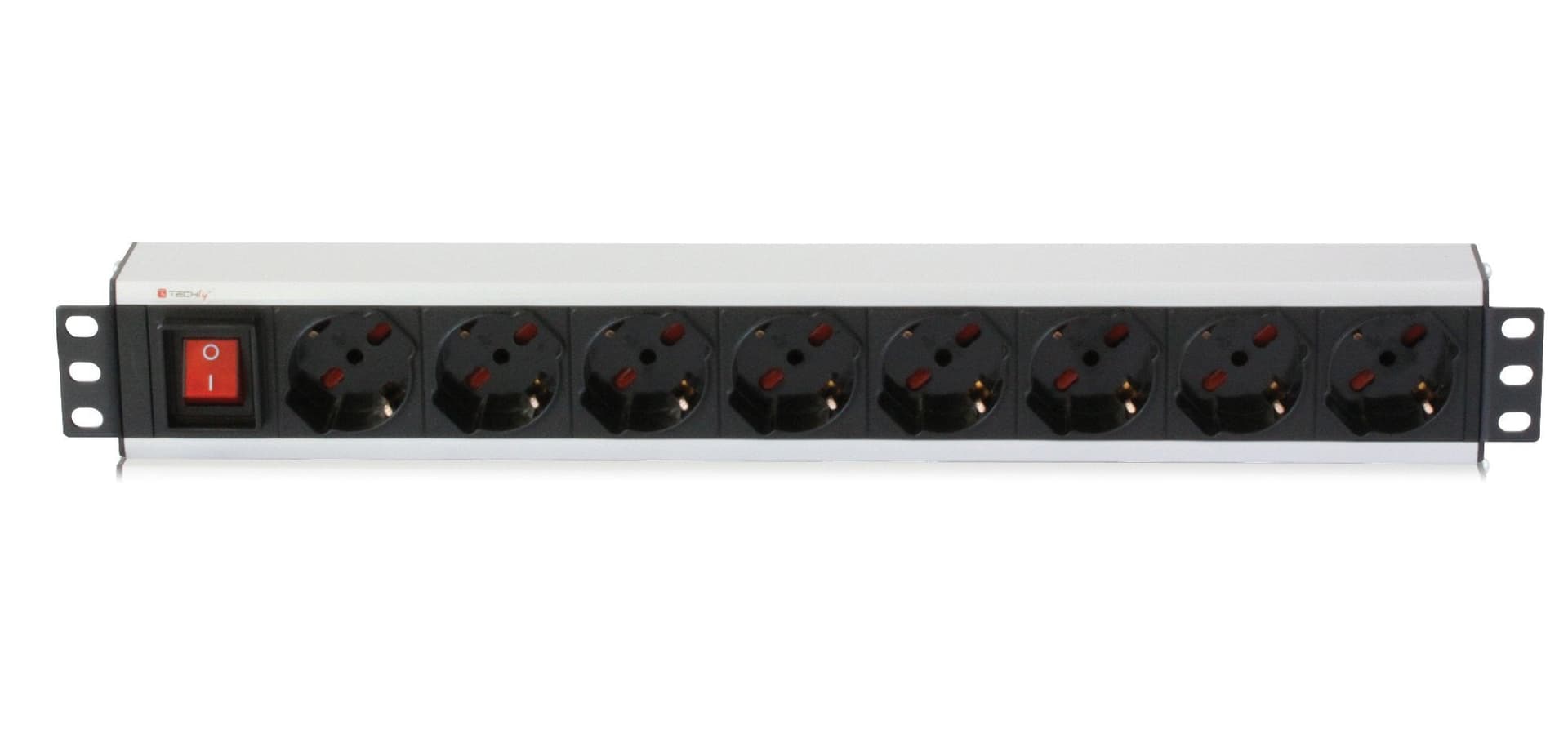 Multipresa 8 Posti da Rack 19'' con Interruttore Spina Italiana Cavo 3 metri 1,5U in Multiprese Scontolo.net - Potenza, commercioVirtuoso.it