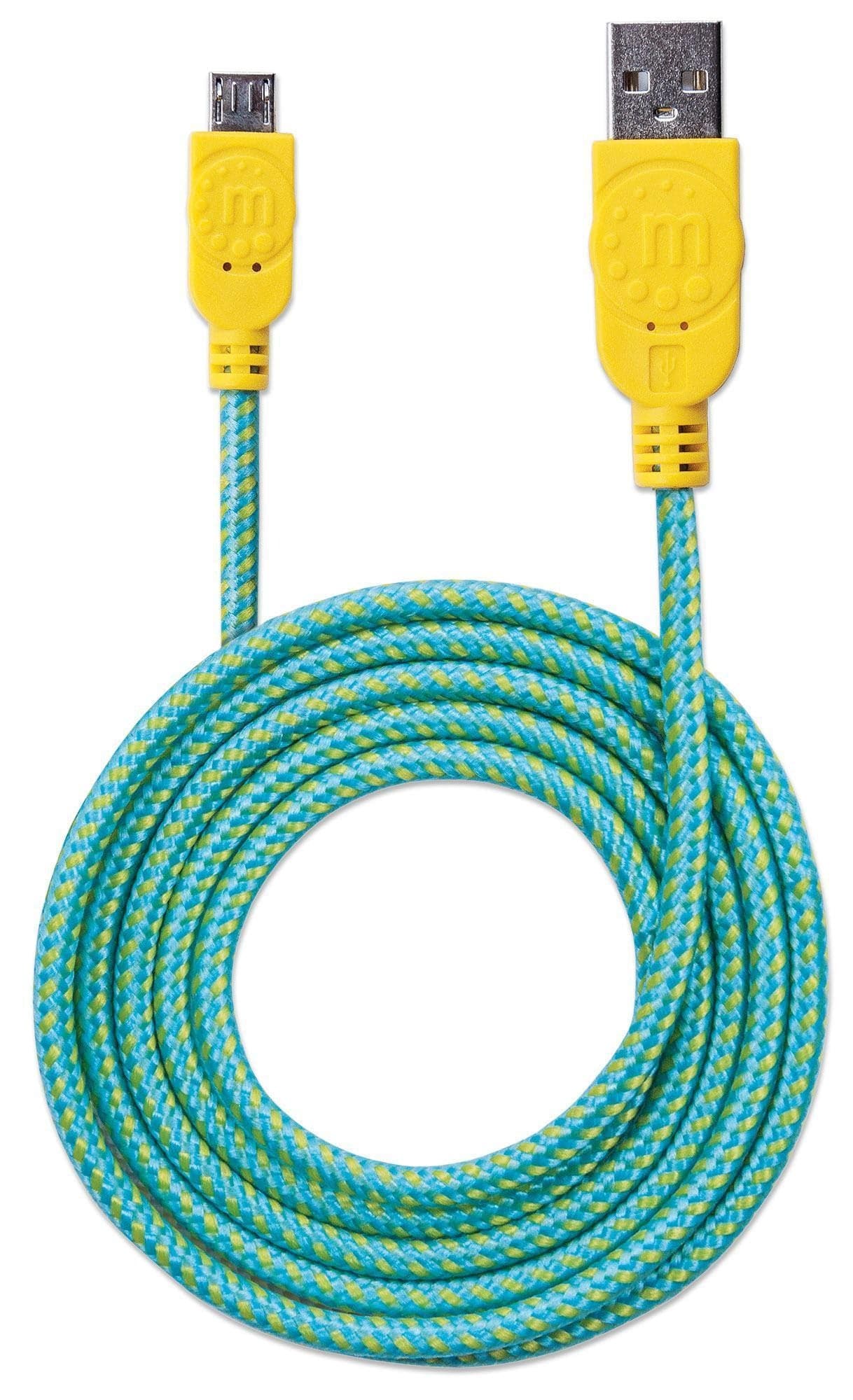 Cavo Micro USB Guaina Intrecciata USB/MicroUsb 1.8m Azzurro/Giallo in  Scontolo.net - Potenza, commercioVirtuoso.it